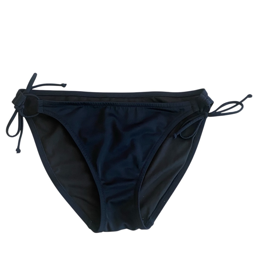 Victoria’s Secret Black Side Tie Bow Bikini Bottom Large
